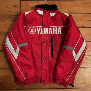 Vintage Yamaha Youth size Medium Winter Snowmobile or Ski Jacket. 90s, winter